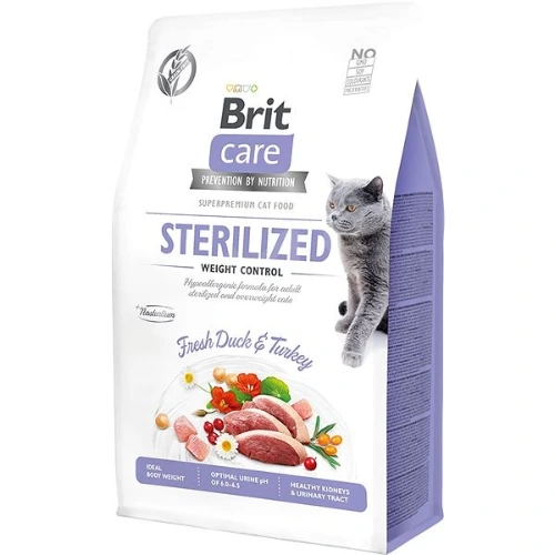BRIT CARE GATO ESTERILIZADO WEIGHT CONTROL DUCK TURKEY